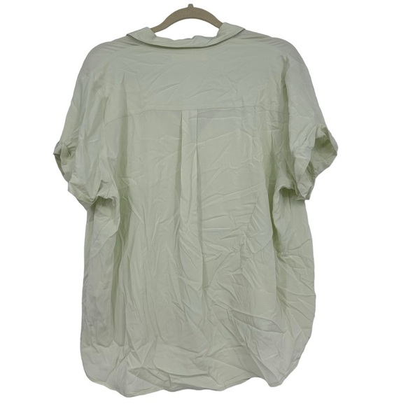 NEW Samson Samsoe Majan Short Sleeve Hampden Majan Shirt in Meadow Mist - Picture 3 of 6
